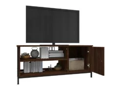 Meuble TV Chêne Marron 100x40x45 Cm Bois D'ingénierie -Deco.fr Soldes Boutique meuble tv 18911133