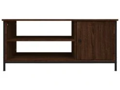 Meuble TV Chêne Marron 100x40x45 Cm Bois D'ingénierie -Deco.fr Soldes Boutique meuble tv 18911135