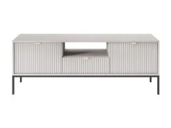 Meuble TV Avec 2 Portes, 1 Tiroir Et 1 Niche - Gris - LIOUBA De Pascal MORABITO -Deco.fr Soldes Boutique meuble tv 1899113