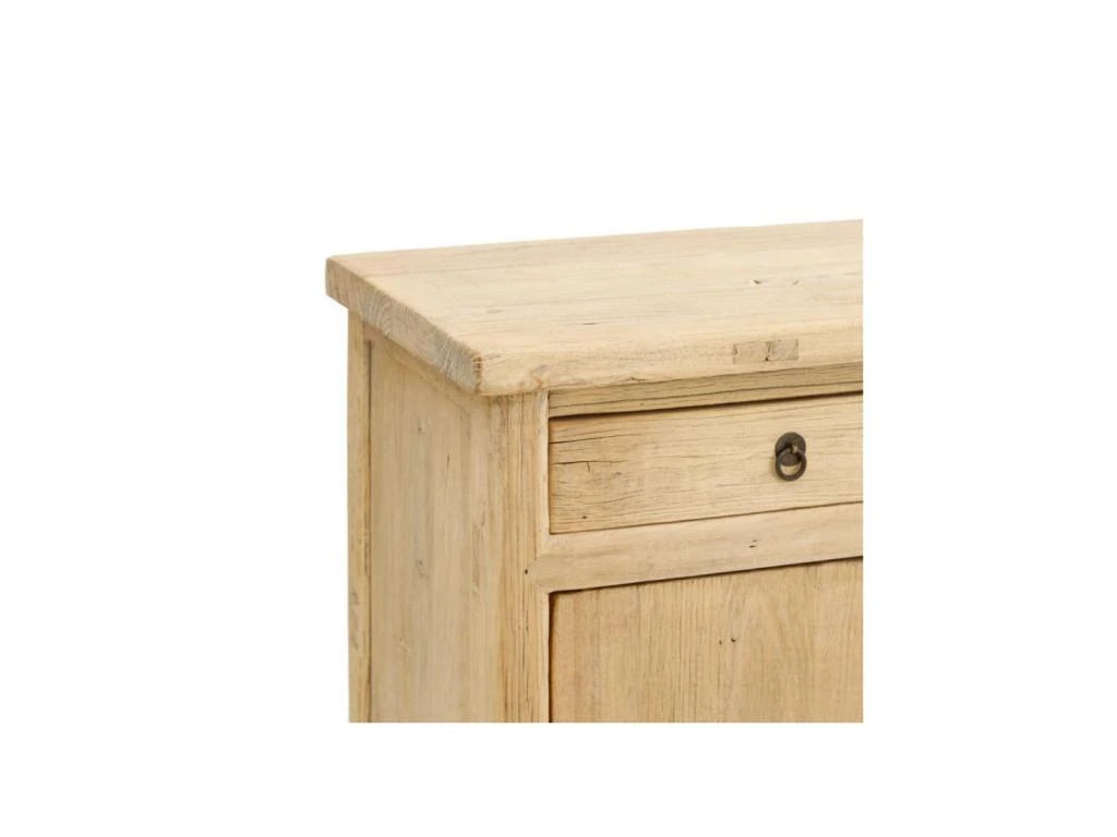 Meuble TV 4 Portes 3 Tiroirs Bois Naturel Clair - ODENSE 5 Meuble TV 4 Portes 3 Tiroirs Bois Naturel Clair - ODENSE – Image 5