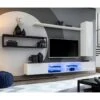 Ensemble Meuble TV Design "Switch IV" 300cm Blanc & Noir -Deco.fr Soldes Boutique meuble tv 19714767