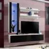 Meuble TV Mural Design "Fly II" 190cm Noir & Blanc -Deco.fr Soldes Boutique meuble tv 19714809