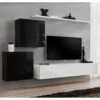 Meuble TV Mural Design "Switch V" 250cm Noir & Blanc 11 Meuble TV Mural Design "Switch V" 250cm Noir & Blanc -Deco.fr Soldes Boutique meuble tv 19715071
