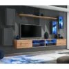 Ensemble Meuble TV "Switch XXV" 280cm Gris & Naturel -Deco.fr Soldes Boutique meuble tv 19716353