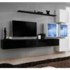 Meuble TV Mural Design "Switch XIX" 310cm Noir & Blanc 8 Meuble TV Mural Design "Switch XIX" 310cm Noir & Blanc -Deco.fr Soldes Boutique meuble tv 19716403