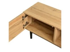 Meuble TV 175cm Industriel Avec LED - 3 Portes + 2 étagères - Naturel 18 Meuble TV 175cm Industriel Avec LED - 3 Portes + 2 étagères - Naturel -Deco.fr Soldes Boutique meuble tv 20939449