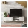 Meuble TV 2 Portes 2 Niches 2 Tiroirs Blanc - UNIVERSITE 6 Meuble TV 2 Portes 2 Niches 2 Tiroirs Blanc - UNIVERSITE -Deco.fr Soldes Boutique meuble tv 20974681