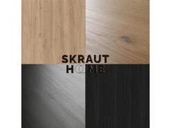 Meuble TV Mod.NATURALE ''Chene/Noir'', 2 Portes Et 2 Logements, Salon-sejour, 160x40x41cm -Deco.fr Soldes Boutique meuble tv 21762421