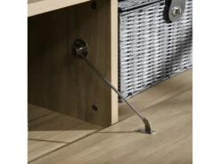 Meuble TV Aspect Chêne Clair, Noir Au Design Réversible -Deco.fr Soldes Boutique meuble tv 21988969