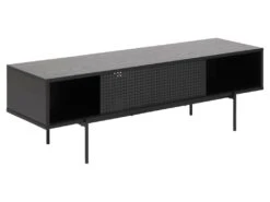 Angus Meuble TV Avec 1 Porte, Coulissante, Noir. -Deco.fr Soldes Boutique meuble tv 22048191