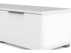 Malika Meuble TV Avec 2 Tiroirs Et 1 étagère, Blanc. -Deco.fr Soldes Boutique meuble tv 22088643