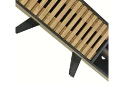 Meuble TV 160cm Avec 1 Tiroir Et 2 Portes Pour Chambre Ou Salon - Bois Rétro - Noir & Naturel -Deco.fr Soldes Boutique meuble tv 22120155