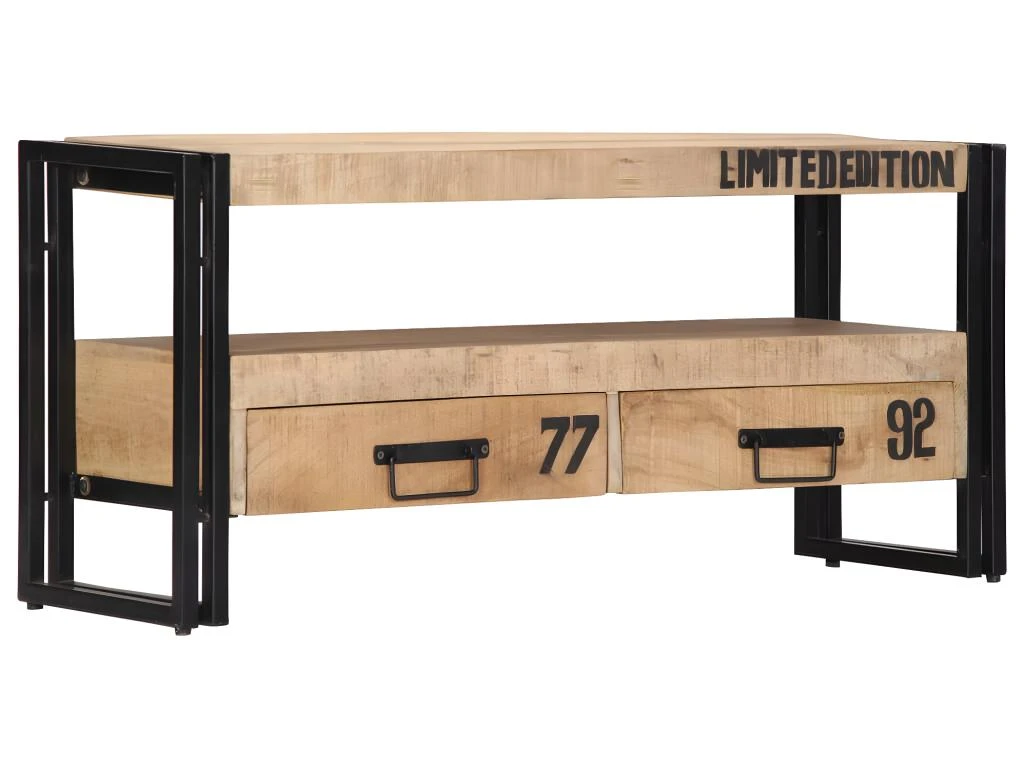 Meuble Télé Buffet Tv Télévision Design Pratique 100 Cm Bois Massif De Manguier 2502272 1 Meuble Télé Buffet Tv Télévision Design Pratique 100 Cm Bois Massif De Manguier 2502272