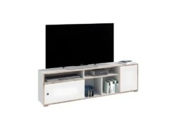 Jesper Table TV 2 Portes Blanche.