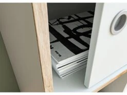 Jesper Table TV 2 Portes Blanche. -Deco.fr Soldes Boutique meuble tv 22162975