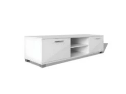 Meuble Télé Buffet Tv Télévision Design Pratique à Haute Brillance Blanc 120 Cm 2502039 -Deco.fr Soldes Boutique meuble tv 22365325