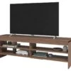 Meuble TV 65 Pouces Châtaignier 5 Niches 153 Cm -Deco.fr Soldes Boutique meuble tv 22970067