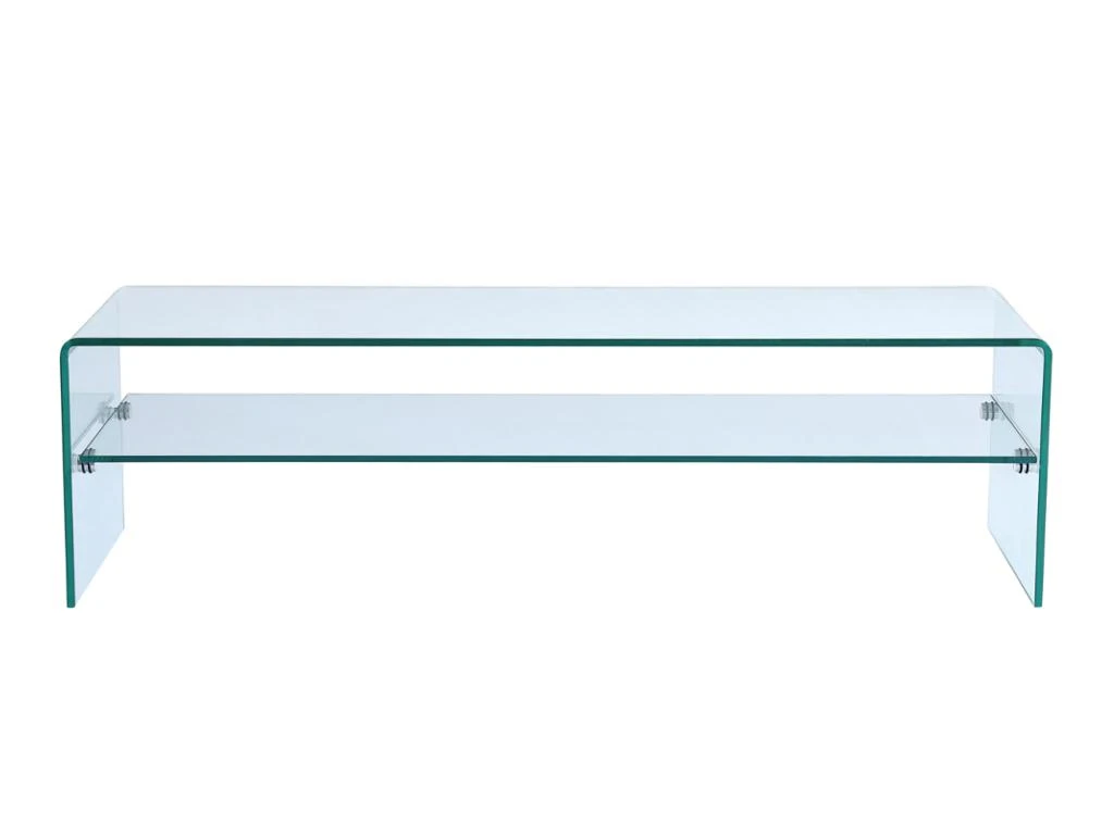 Meuble TV STILEOS - 1 Niche - Verre Trempé 3 Meuble TV STILEOS - 1 Niche - Verre Trempé – Image 3