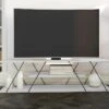 Meuble TV Avec 2 étagères - Blanc Et Noir - DELORY 10 Meuble TV Avec 2 étagères - Blanc Et Noir - DELORY -Deco.fr Soldes Boutique meuble tv 3571933