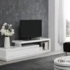 Meuble TV ARTABAN - 2 Tiroirs - MDF Laqué - Blanc 11 Meuble TV ARTABAN - 2 Tiroirs - MDF Laqué - Blanc -Deco.fr Soldes Boutique meuble tv 379127
