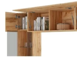 Mur TV Avec Rangements Et LEDs - Naturel - BRIANO 13 Mur TV Avec Rangements Et LEDs - Naturel - BRIANO -Deco.fr Soldes Boutique meuble tv 4451783