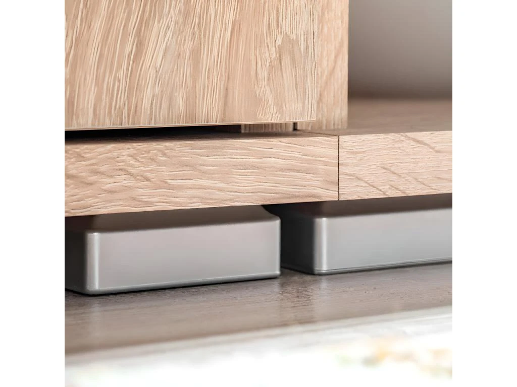 Meuble Télé Buffet TV Télévision Design Pratique Avec Lumières LED Chêne Sonoma Marron 2502054 5 Meuble Télé Buffet TV Télévision Design Pratique Avec Lumières LED Chêne Sonoma Marron 2502054 – Image 5