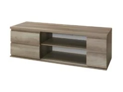 Meuble Tv Design ROMI Couleur Chêne. Idéal Pour Poser Votre Télévision Et Meubler Votre Salon.