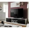 Meuble TV Design Collection BONOO 180 Cm. Coloris Blanc Et Noir. 8 Meuble TV Design Collection BONOO 180 Cm. Coloris Blanc Et Noir. -Deco.fr Soldes Boutique meuble tv 8917859