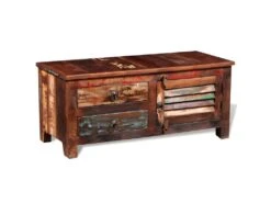 Meuble Télé Buffet TV Télévision Design Pratique Bois Massif De Récupération 2502023 -Deco.fr Soldes Boutique meuble tv 8919125