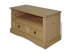 Meuble Télé Buffet Tv Télévision Design Pratique Pin Mexicain Gamme Corona 91 Cm 2502012