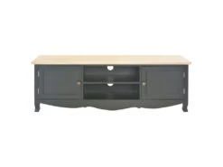 Meuble Télé Buffet Tv Télévision Design Pratique Noir 120 Cm Bois 2502204 -Deco.fr Soldes Boutique meuble tv 8919537