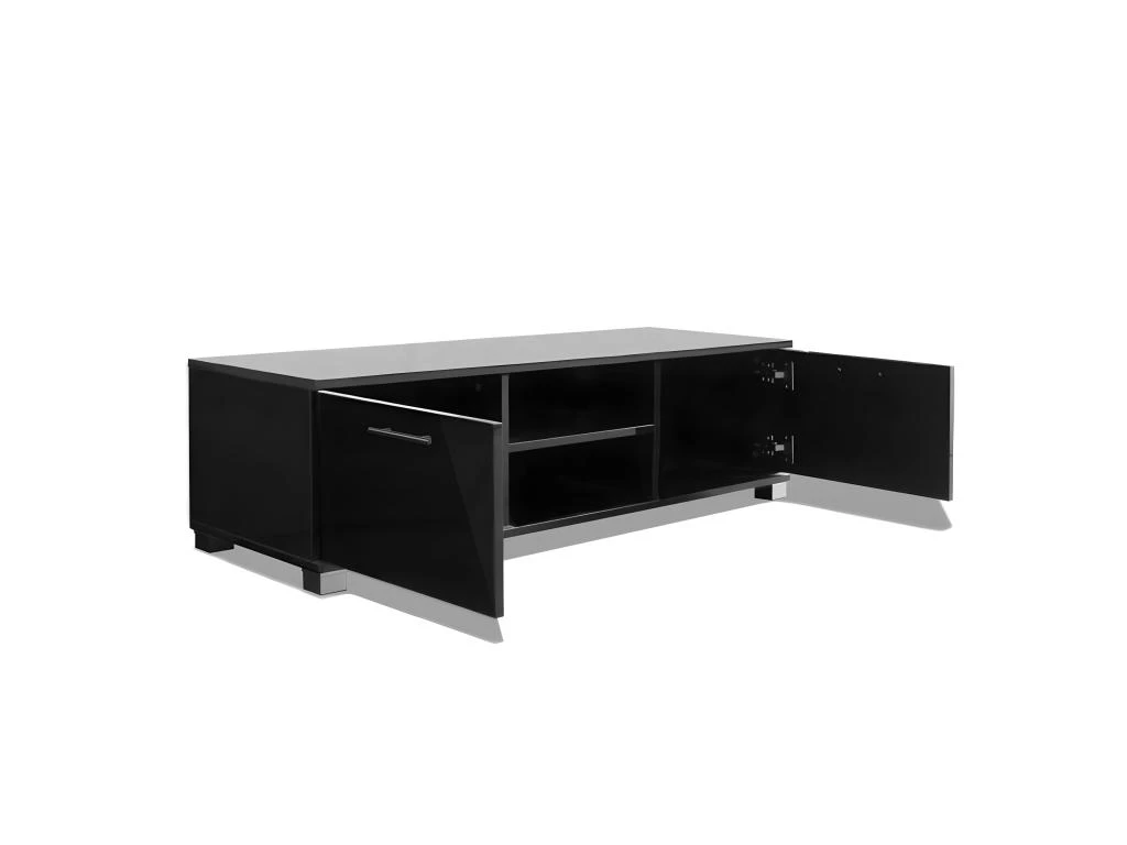 Meuble Télé Buffet Tv Télévision Design Pratique Noir Brillant 120 Cm 2502210 3 Meuble Télé Buffet Tv Télévision Design Pratique Noir Brillant 120 Cm 2502210 – Image 3