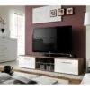 Meuble TV Design Collection BONOO 180 Cm. Coloris Chêne Et Blanc. 12 Meuble TV Design Collection BONOO 180 Cm. Coloris Chêne Et Blanc. -Deco.fr Soldes Boutique meuble tv 8921829