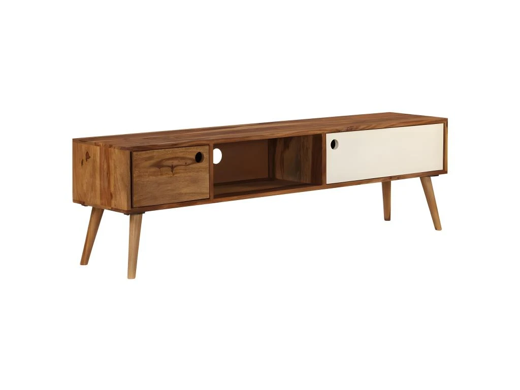 Meuble Télé Buffet Tv Télévision Design Pratique 140 Cm Bois Solide De Sesham 2502071/2 1 Meuble Télé Buffet Tv Télévision Design Pratique 140 Cm Bois Solide De Sesham 2502071/2
