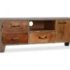 Meuble Télé Buffet Tv Télévision Design Pratique Bois Massif Vintage 118 Cm 2502184 -Deco.fr Soldes Boutique meuble tv 8923611