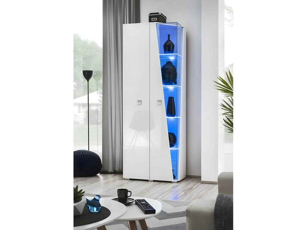 Ensemble 4 Meubles De Salon Collection SPIKE Couleur Blanche. Meuble Design Avec LED 2 Ensemble 4 Meubles De Salon Collection SPIKE Couleur Blanche. Meuble Design Avec LED – Image 2