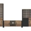 Ensemble De 3 Meubles De Salon Collection DARWIN. Couleur épicéa Et Noir. -Deco.fr Soldes Boutique meuble tv 8925055
