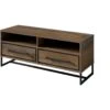 Meuble TV Devine 2 Tiroirs 2 Niches - Naturel -Deco.fr Soldes Boutique meuble tv 9238731