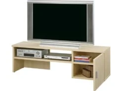 Meuble TV 150 Cm 65 Pouces Maxi 1 Porte - Coloris: Erable