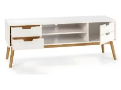 Meuble Tv Baku 1 Porte Et 2 Tiroir Couleur Blanc, 140 Cm 6 Meuble Tv Baku 1 Porte Et 2 Tiroir Couleur Blanc, 140 Cm -Deco.fr Soldes Boutique meuble tv 9498997