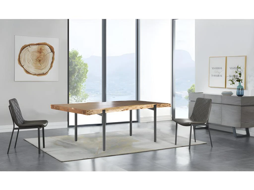 4 Pieds De Table De Repas Minimalistes Métal Noir H.65 Cm - 09 2 4 Pieds De Table De Repas Minimalistes Métal Noir H.65 Cm - 09 – Image 2