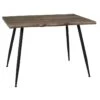 POYTA - Table Repas Piètement Métal Noir Et Plateau Bois -Deco.fr Soldes Boutique table a manger 10032339