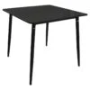 Table De Repas Pieds En Aluminium Noir Et Doré 80 X 80 Cm - BING 2406 -Deco.fr Soldes Boutique table a manger 10032965