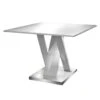 BERGEN - Table Repas Rectangulaire L160cm Coloris Blanc -Deco.fr Soldes Boutique table a manger 10033005