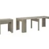 Table Console Extensible +rallonges, Jusqu'a 237 Cm, Coul. Chene Clair Brosse. 9 Table Console Extensible +rallonges, Jusqu'a 237 Cm, Coul. Chene Clair Brosse. -Deco.fr Soldes Boutique table a manger 10035757