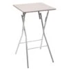 Table De Bar Pliante En Métal Coloris Taupe - L.60 X L.60 X H.103 Cm -Deco.fr Soldes Boutique table a manger 10036245