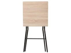 Table De Bar Pliante En Métal Coloris Naturel - L.60 X L.60 X H.103 Cm -Deco.fr Soldes Boutique table a manger 10036419