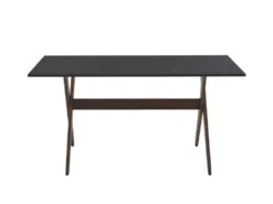 Table à Manger 6 Couverts En MDF Et Hêtre - Anthracite Et Naturel Foncé - SERANI 6 Table à Manger 6 Couverts En MDF Et Hêtre - Anthracite Et Naturel Foncé - SERANI -Deco.fr Soldes Boutique table a manger 10106499
