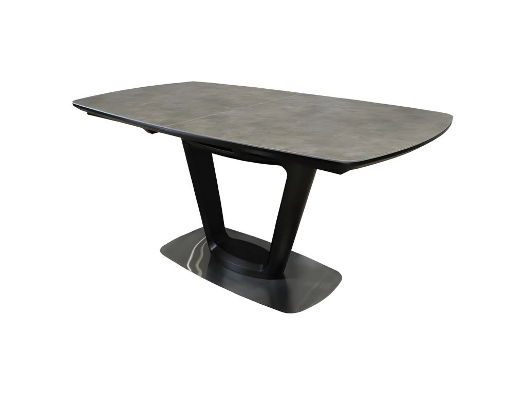 Table De Repas Extensible En Céramique Grise 160 à 200 Cm - CERA 1 Table De Repas Extensible En Céramique Grise 160 à 200 Cm - CERA