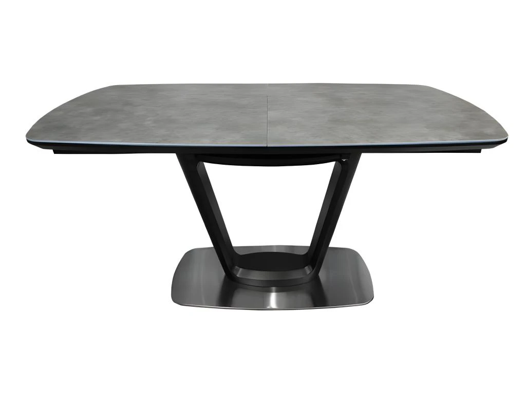 Table De Repas Extensible En Céramique Grise 160 à 200 Cm - CERA 2 Table De Repas Extensible En Céramique Grise 160 à 200 Cm - CERA – Image 2